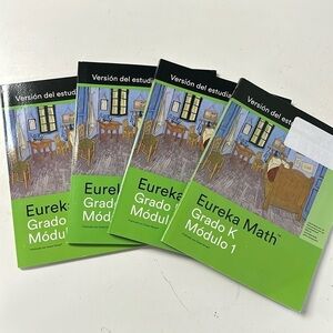Eureka math kindergarten workbooks level 1-6 Spanish version never used